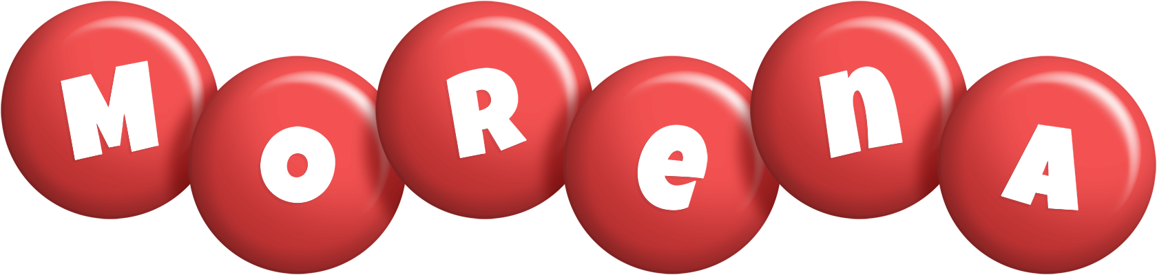 Morena candy-red logo