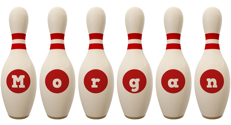 Morgan bowling-pin logo