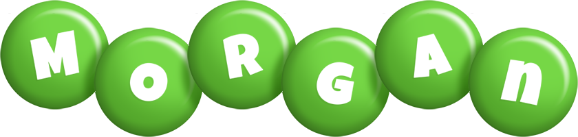 Morgan candy-green logo