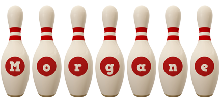 Morgane bowling-pin logo