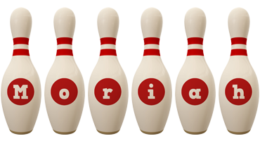 Moriah bowling-pin logo