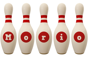 Morio bowling-pin logo