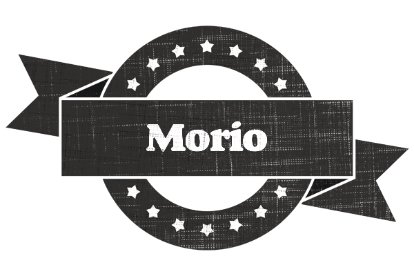 Morio grunge logo