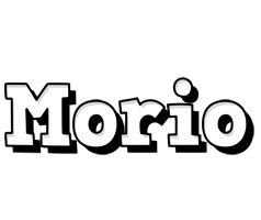 Morio snowing logo