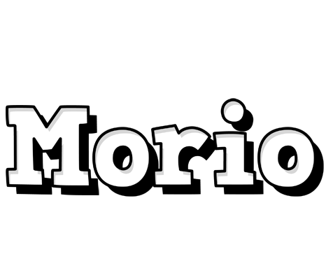 Morio snowing logo