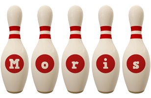 Moris bowling-pin logo