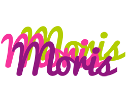 Moris flowers logo