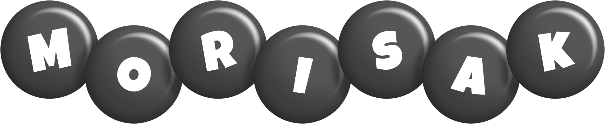 Morisak candy-black logo