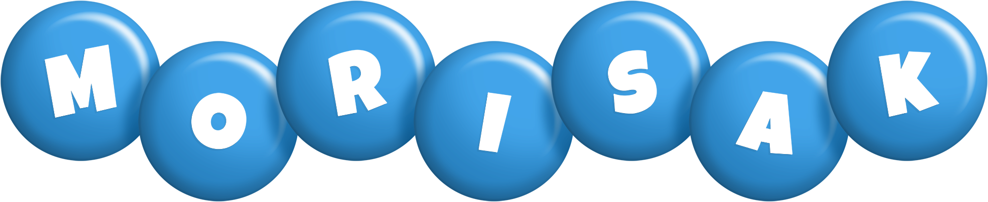 Morisak candy-blue logo
