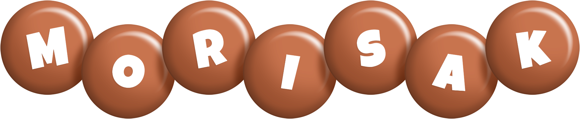 Morisak candy-brown logo