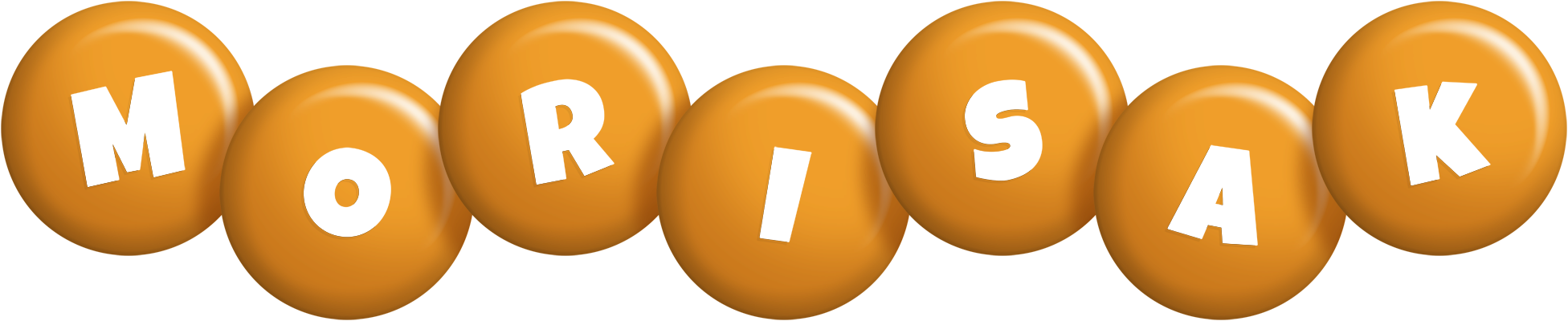 Morisak candy-orange logo