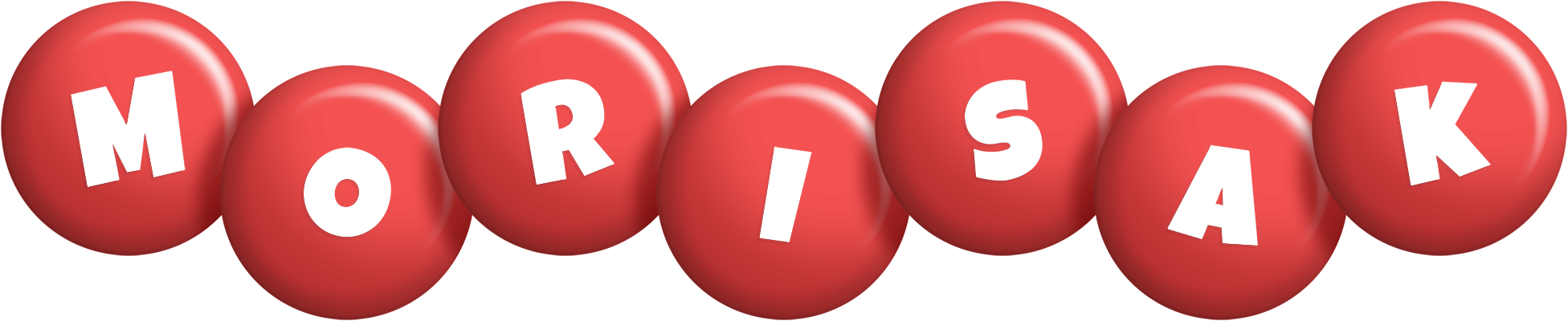 Morisak candy-red logo