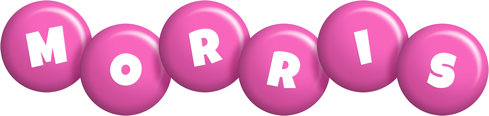 Morris candy-pink logo