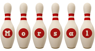 Morsal bowling-pin logo