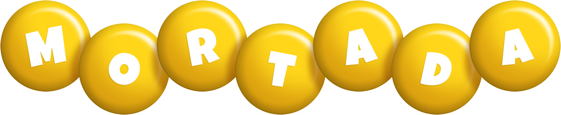 Mortada candy-yellow logo