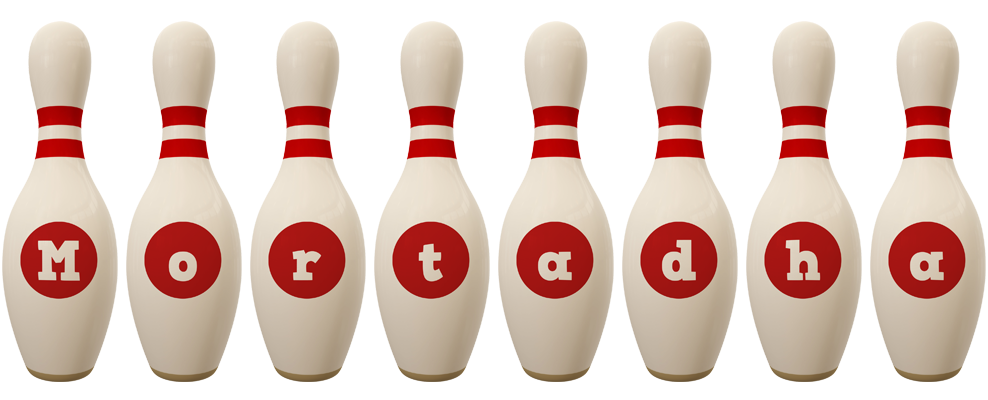 Mortadha bowling-pin logo