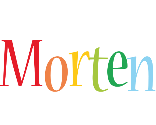 Morten birthday logo