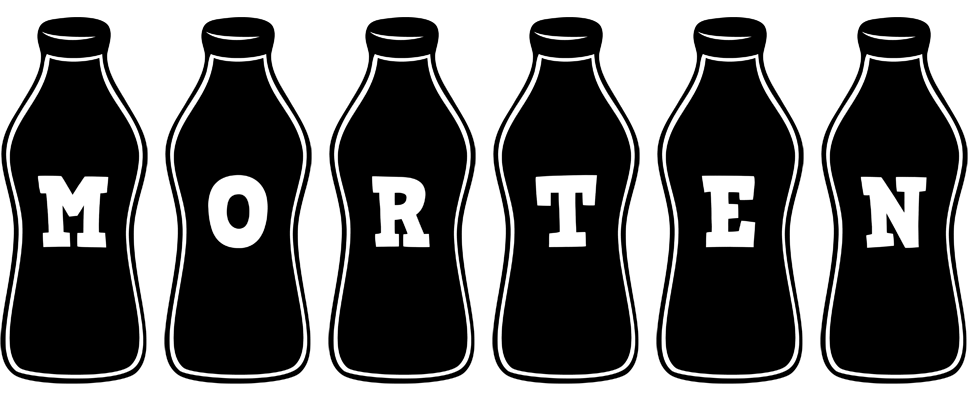 Morten bottle logo