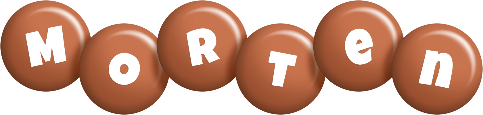 Morten candy-brown logo