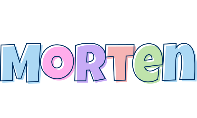 Morten pastel logo