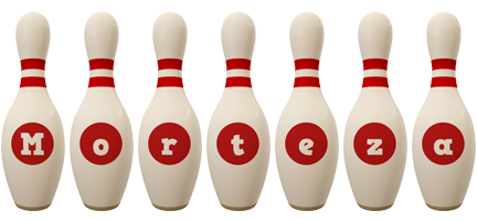 Morteza bowling-pin logo