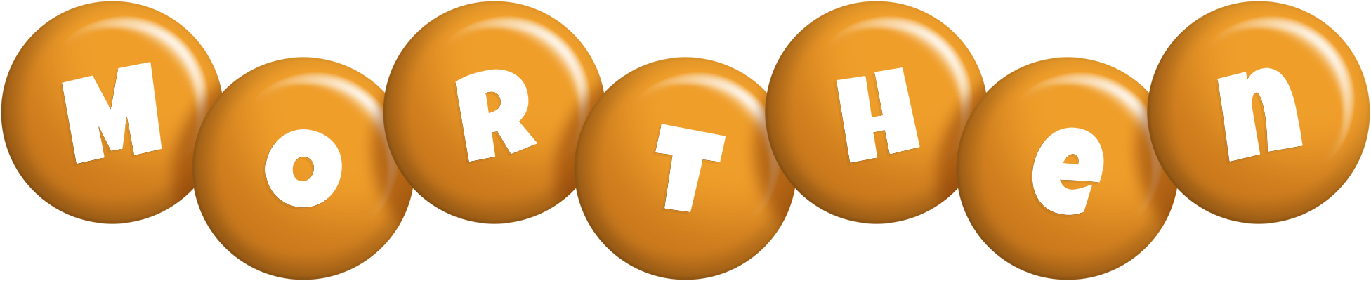 Morthen candy-orange logo