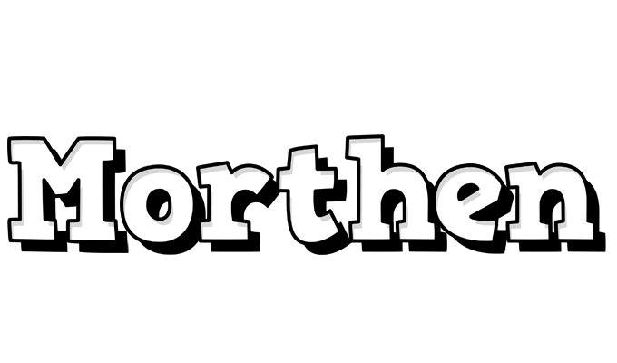Morthen snowing logo