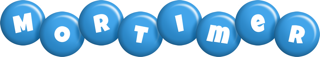 Mortimer candy-blue logo