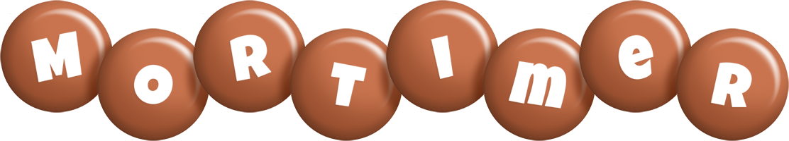 Mortimer candy-brown logo