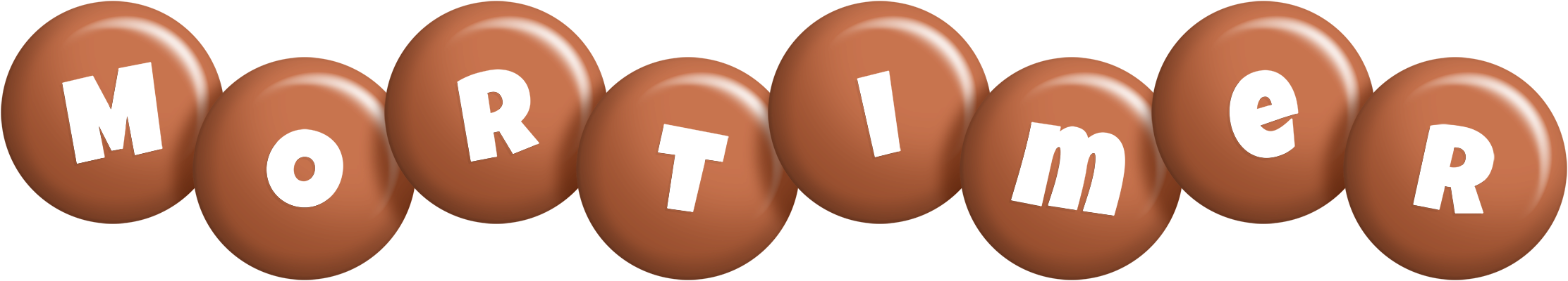 Mortimer candy-brown logo