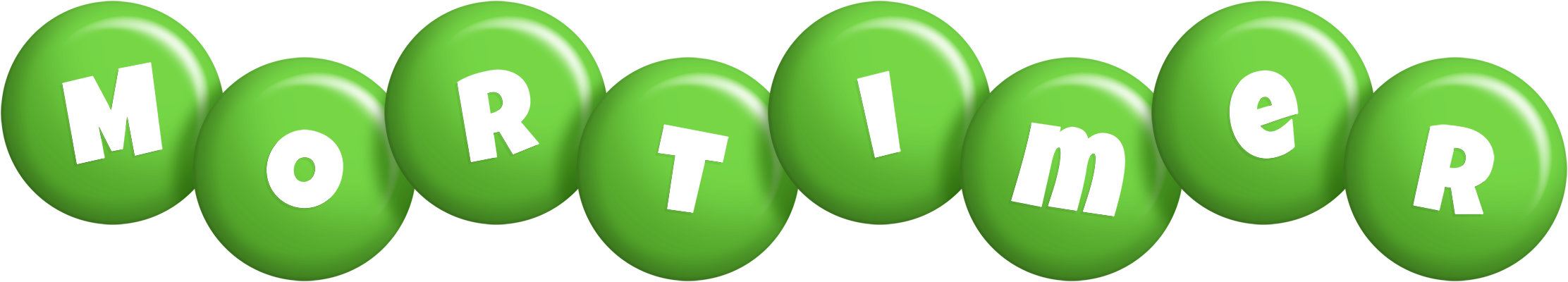 Mortimer candy-green logo