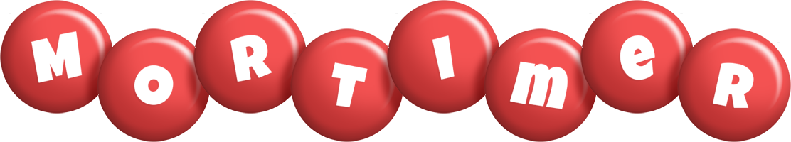 Mortimer candy-red logo