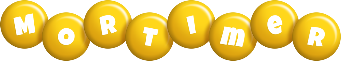 Mortimer candy-yellow logo