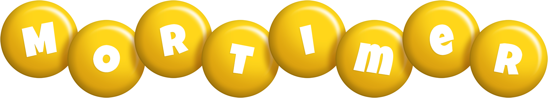 Mortimer candy-yellow logo