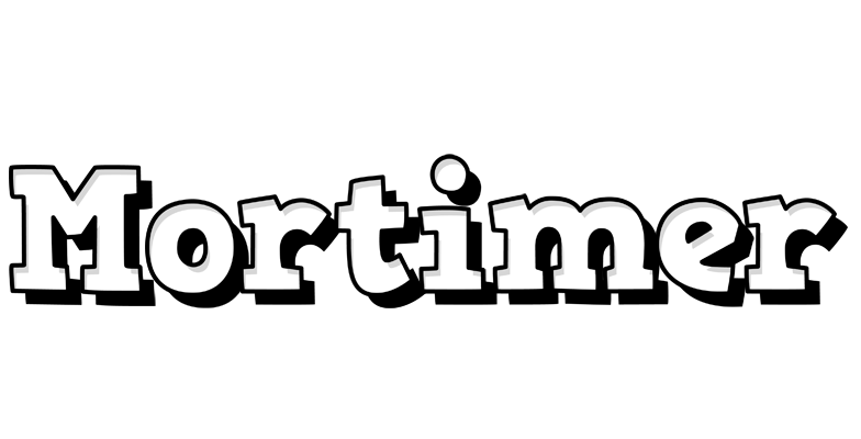 Mortimer snowing logo
