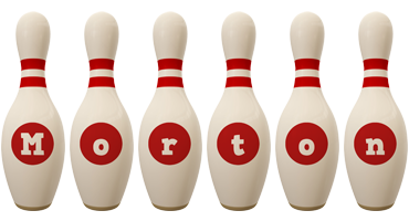 Morton bowling-pin logo