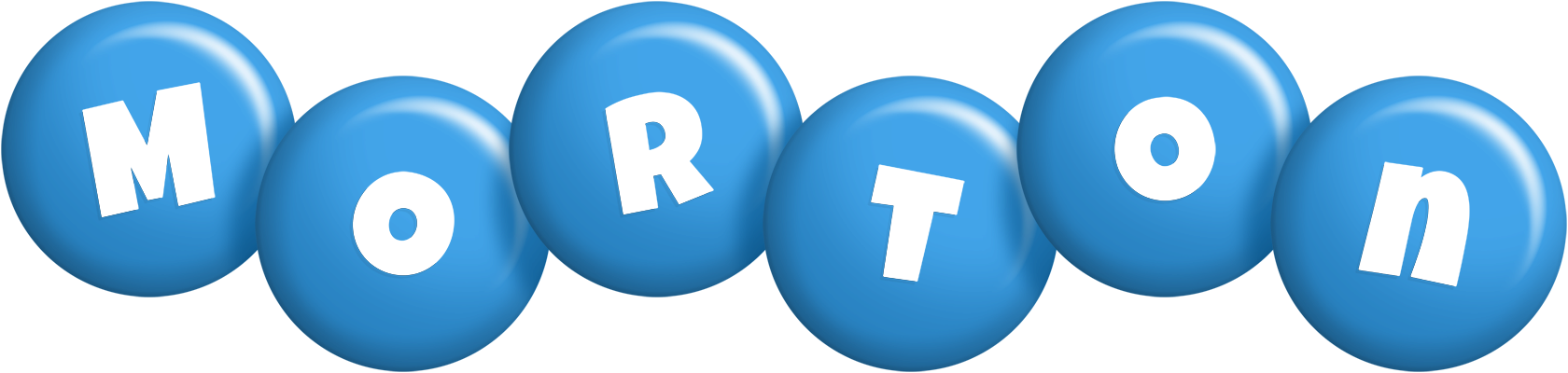 Morton candy-blue logo
