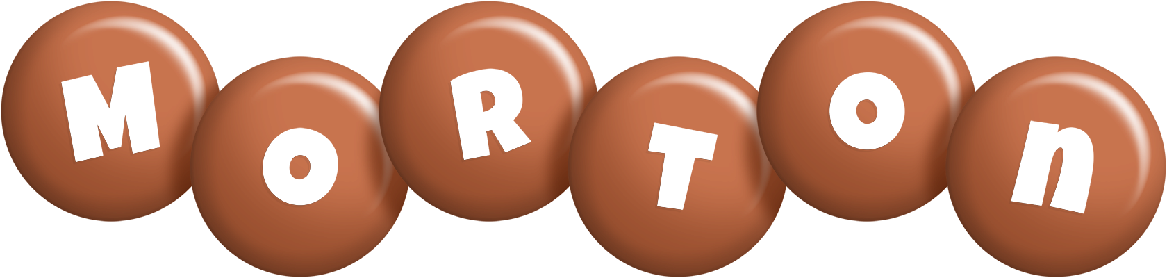 Morton candy-brown logo