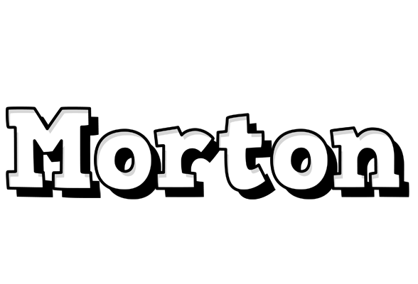 Morton snowing logo