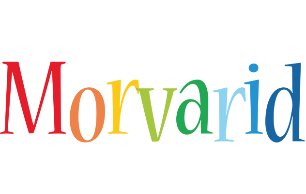 Morvarid birthday logo