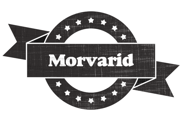 Morvarid grunge logo