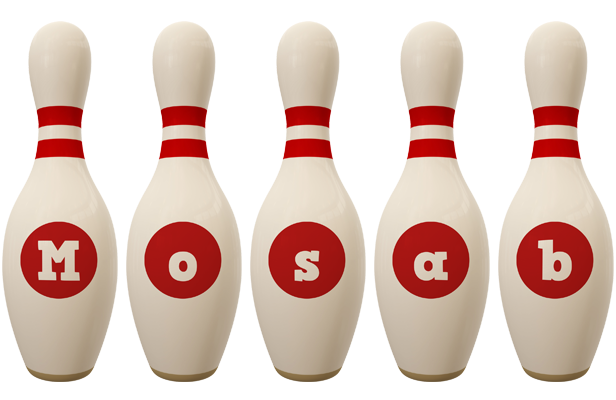 Mosab bowling-pin logo