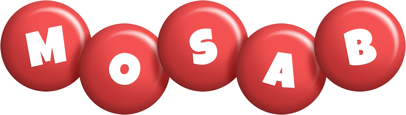 Mosab candy-red logo