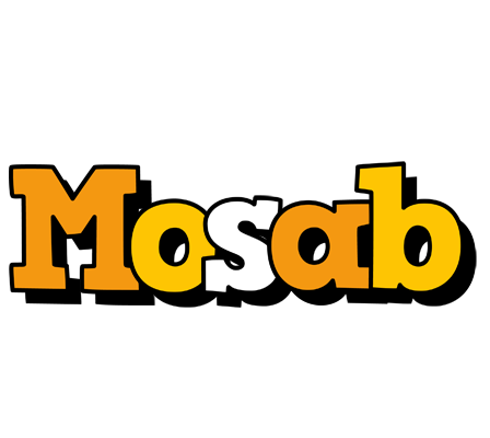 Mosab cartoon logo