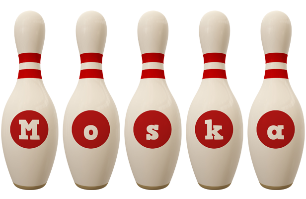 Moska bowling-pin logo
