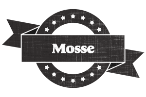 Mosse grunge logo