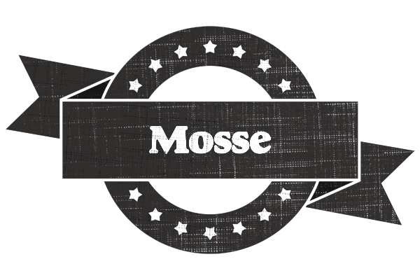 Mosse grunge logo