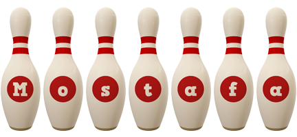 Mostafa bowling-pin logo