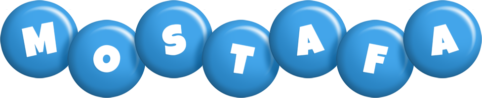 Mostafa candy-blue logo