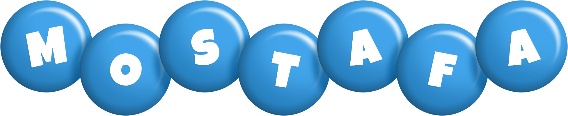 Mostafa candy-blue logo